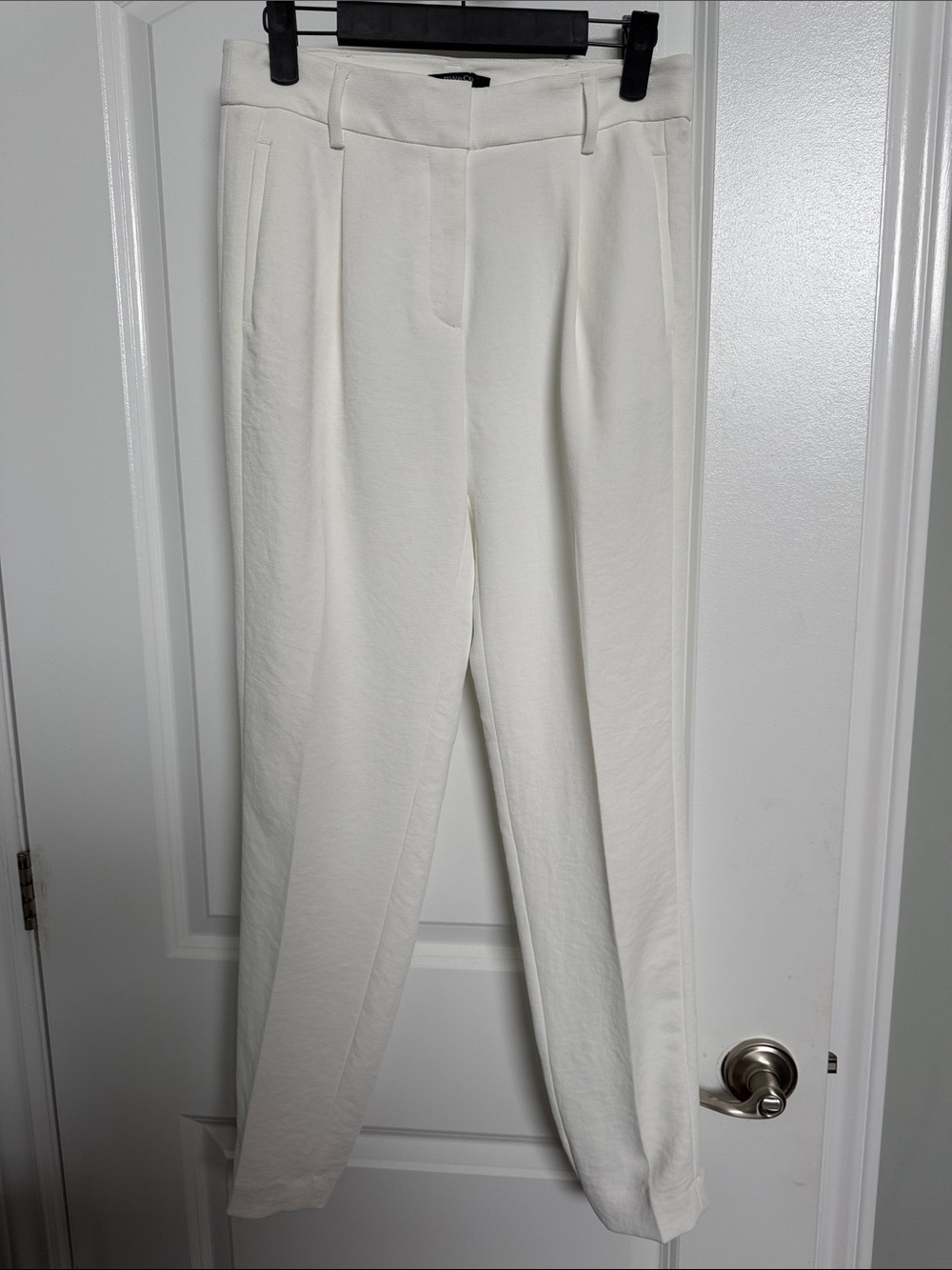 RW&CO. Off White Straight-Leg Tailored Trousers